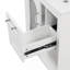 Meuble-lavabo fonctionnel avec lavabo, armoire avec deux tiroirs, porte et tablette réglable, idéal pour les espaces de salle de bain organisés-242279825