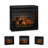 Ahupendra 23.75'' W Black Fireplace Insert with 5386 BTU