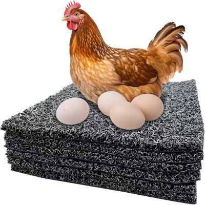 6 Pcs Chicken Nesting Pads, Washable Nesting Box Liners for Chicken Coop