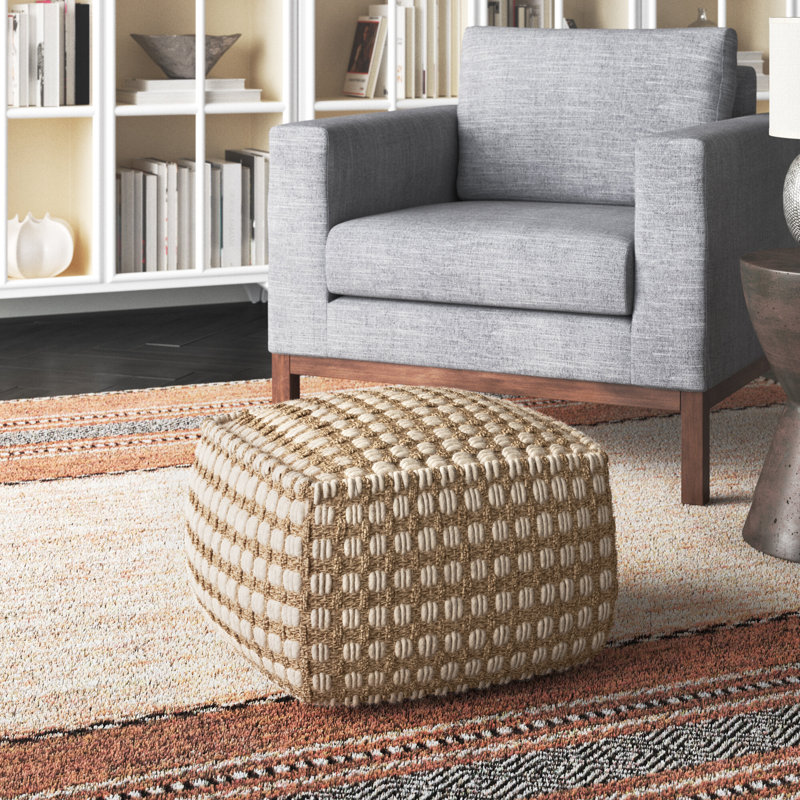 Henrietta 20" Wide Polka Dots Pouf Ottoman