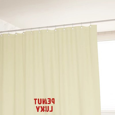 Rideau de douche en polyester avec crochets
