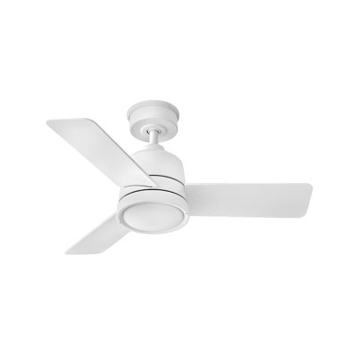 Ventilateur de plafond 36 po à 3 pales standard intelligent avec télécommande et ensemble d'éclairage inclus