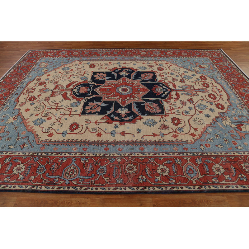 Tapis oriental fait à la main 9 x 12
