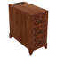 Table de bout avec 3 tiroirs, table de coin avec 4 tablettes ouvertes, table d'appoint haute pour chambre à coucher et coin
