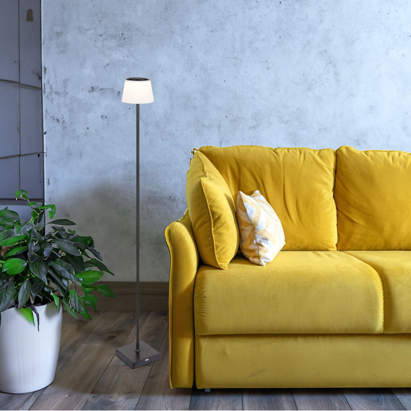 120cm LED Traditional Floor Lamp, White, White