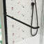 Porte de douche coulissante Bypass, 50 à 54 po x 70 po, verre trempé de 1/4 po, noir mat, poignée, Nano Clean, fuite, mouvement fluide, finition noire mate facile à installer, fuite en acier inoxydable robuste, installation simple-123109310