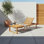 Fauteuil inclinable d'extérieur en bois FSC