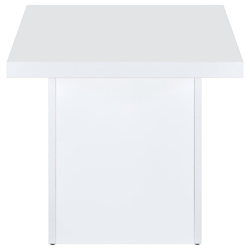 White High Gloss End Table