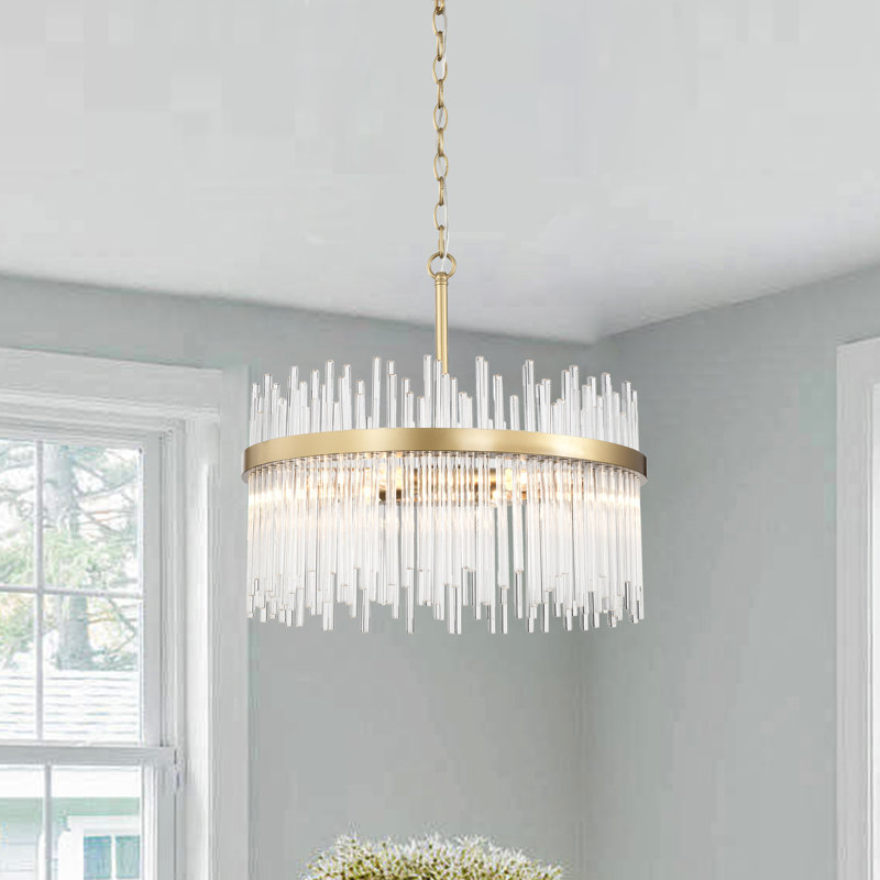 Kensington 5 - Light 19.7" Unique/Statement Cylinder Chandelier