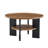 Modern Round Coffee Table and Side Table Set with Storage