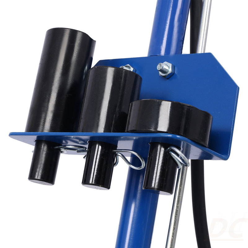 Cric de vérin hydraulique de 22 pouces avec vérin à essieu avec (4) roues de montage intégrées, bleu, Bleu