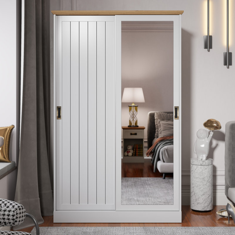 Edison 2 Door Wardrobe, White
