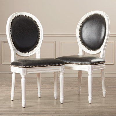 19.8'' H Faux Leather Upholstered Side Chair