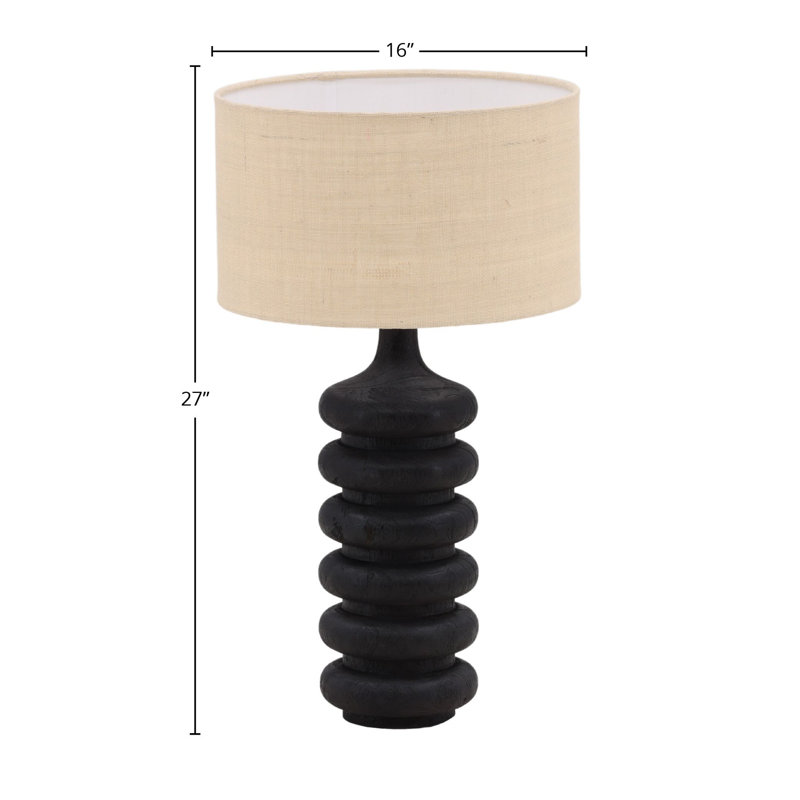 Ramiro Solid Wood Table Lamp