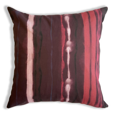 Striped Cotton Blend Reversible Pillow Cover