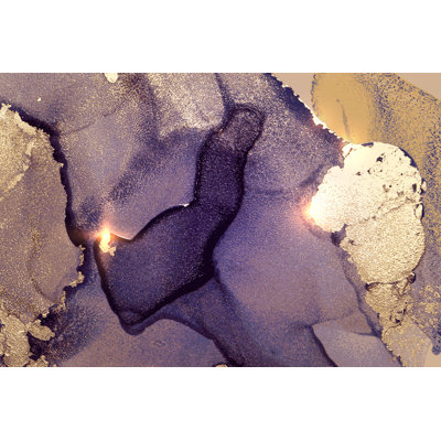Alcohol Ink Marble Texture - Wrapped Canvas Print