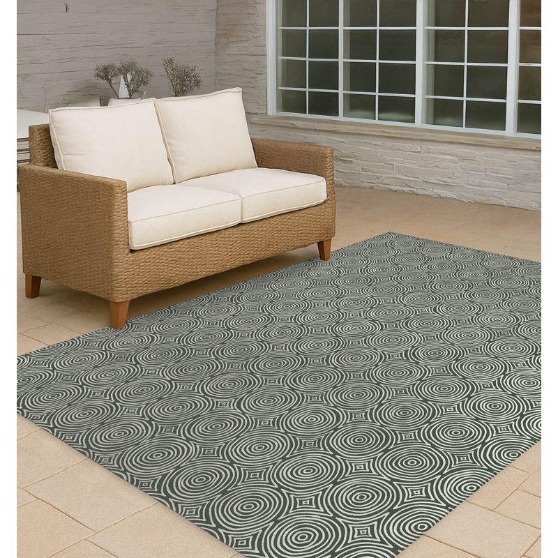 Tapis d'extérieur antidérapant Rolling Circles, Rectangle 4pi x 6 pi