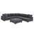 Large Seating Corduroy Modular Sleeper Sectional-37519546
