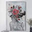 Coquelicots et papillons-reproduction sur toile tendue-50109923