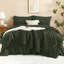 Ensemble d'édredon pour grand lit avec draps vert émeraude foncé Andency 7 pièces dans un sac Ensembles de literie complets avec édredon, draps, taies d'oreiller et taies décoratives-124612908-124612913