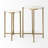 Quickep Marble Top Nesting Tables