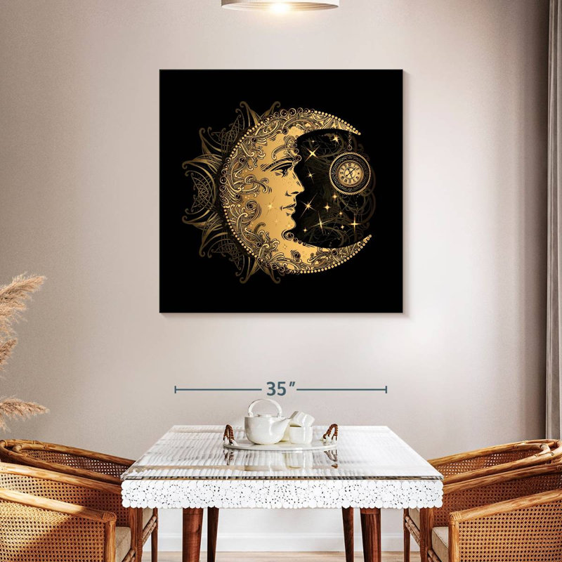Oberle Bohemian Crescent Moon, 39" H x 39" W