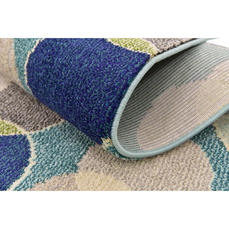 Dews Washable Geometric Indoor Rug, Rectangle 8' x 10'