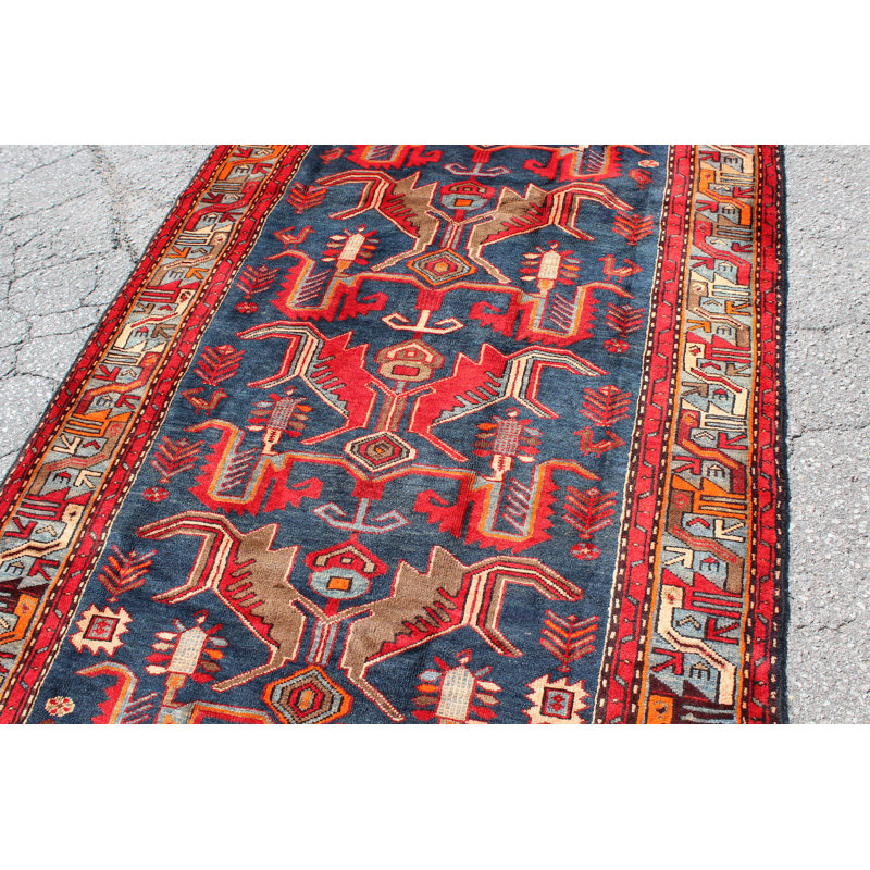 Tapis bleu / rouge 4X7
