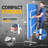 JOOLA Quadri Indoor 15mm Table Tennis Table - Ping Pong Table with Quick Clamp Ping Pong Net Set