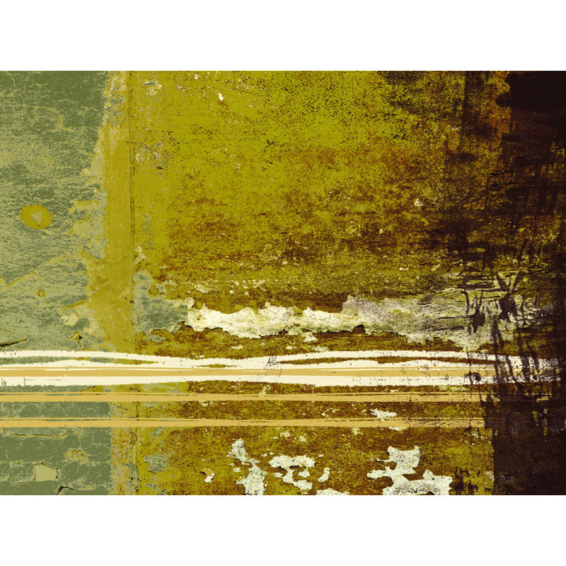 Rouille vieillie - peinture sur toile tendue, H 36 po x l 48 po