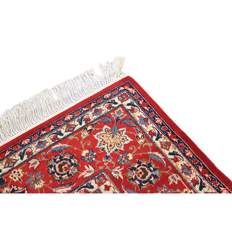 Tapis de zone one-of-kind-noué la rouge/bleu 7 pi 9 po x 11 pi 3 po