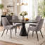 Chaise d'appoint en velours Dondrick-2030445379