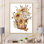 Bouquet de tournesols rétro - peinture sur toile