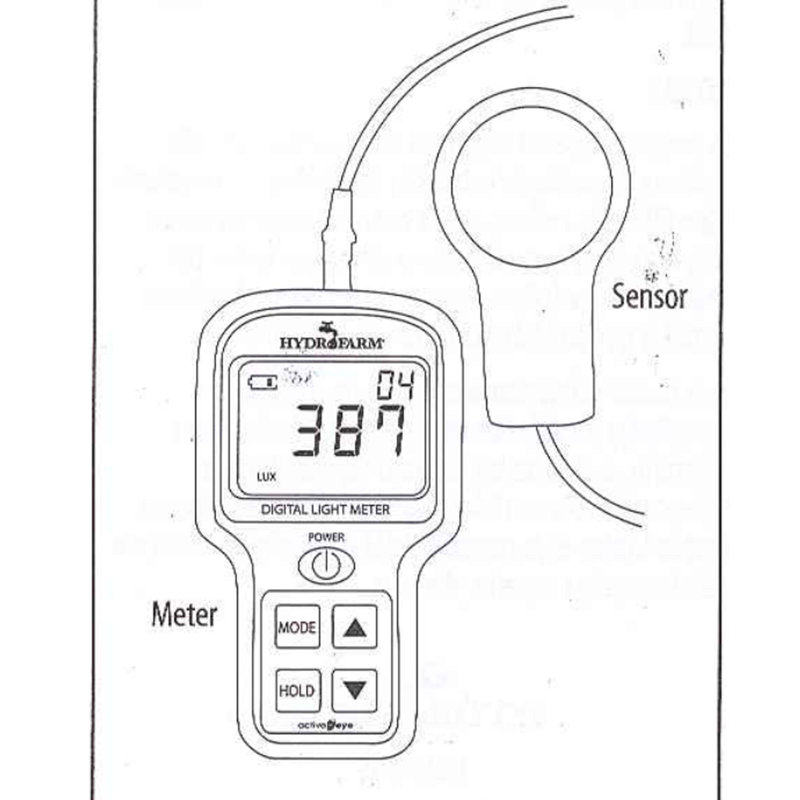 Sunlight Footcandles Light Meter avec arrosage et entretien