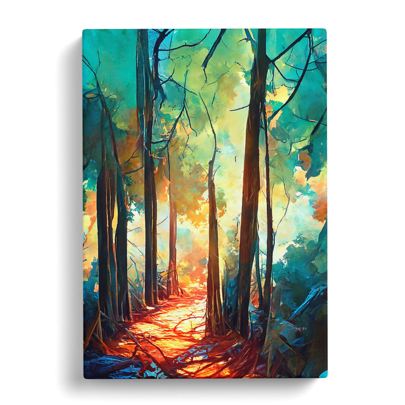 Forest Portrait No.2 Abstract - Wrapped Canvas Graphic Art, 50cm H x 35cm W x 3cm D