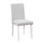 Ensemble de table de salle à manger 5 pièces en bois, ensemble de table de cuisine avec une table rectangulaire et 4 chaises rembourrées, ensemble de table de salle à manger en bois avec décoration en cristal