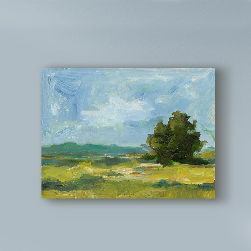 « field color study ii », reproduction sur toile tendue, H 24 po x l 32 po x P 2 po