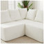 Canapé modulaire à 5 places en chenille l 151,6 po x P 25,6 po x H 32,3 po Sup Furniture