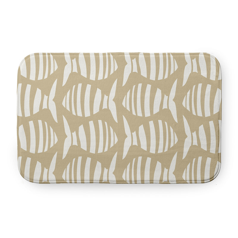 Tapis de bain Sail Sun and Fun, L 17 po x L 24 po, Brun clair