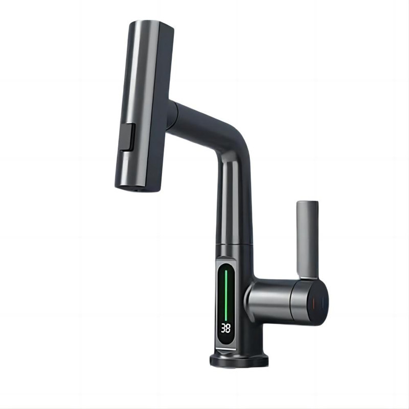 Single-handle Bathroom Faucet, Gray