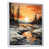 White Floater Framed