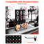 Support noir, 1 pièce avec 15 crochets, organisez vos outils, accessoires et produits pour une meilleure gestion, fabrication en acier laminé à froid, fiable, capacité de 11 lb, installation rapide, 16,92 po