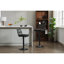 De 2 tabourets de bar, chaise pivotante 360 avec repose-pieds, hauteur réglable, design pour la cuisine, hauteur 360 ° noire 33,96 po à 42,91 po, base, cuisine et salle à manger, 250 lb-1092743722-1092743726