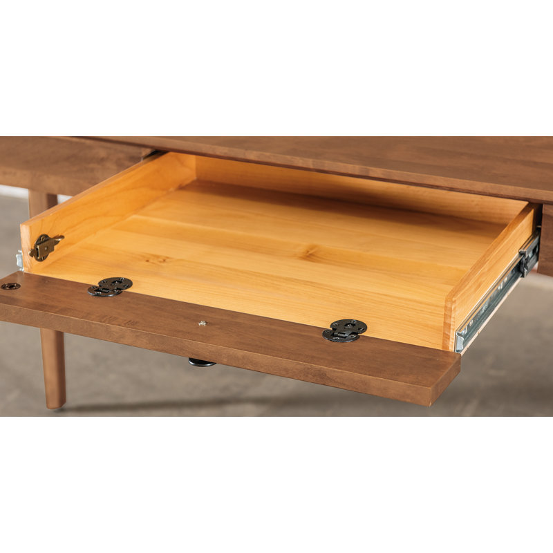 Malani Solid Wood Large Writer's Desk, Tuscan Brown