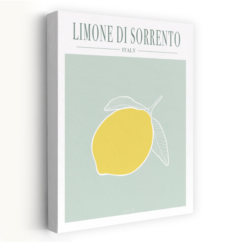 Art mural moderne Limone Di Sorrento, H 60 po x l 40 po
