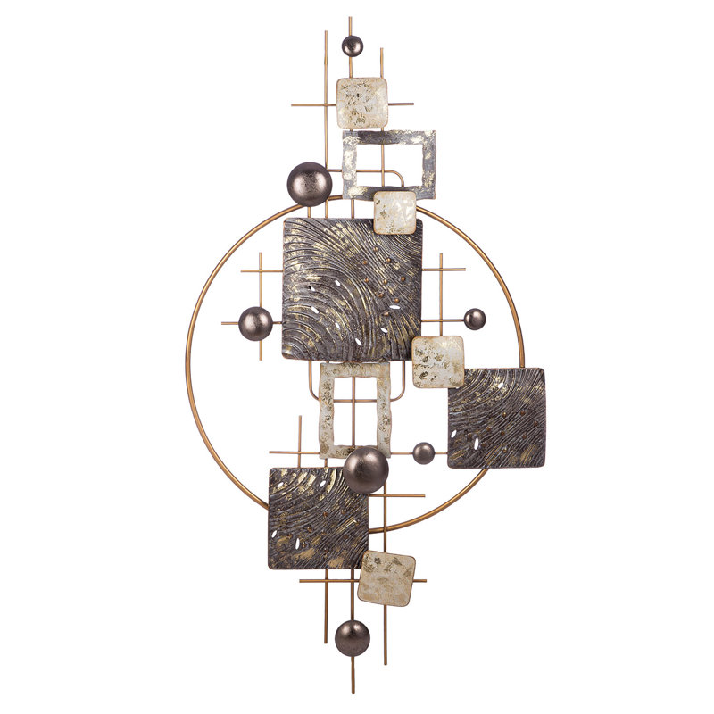 Handmade Abstract Wall Decor on Metal