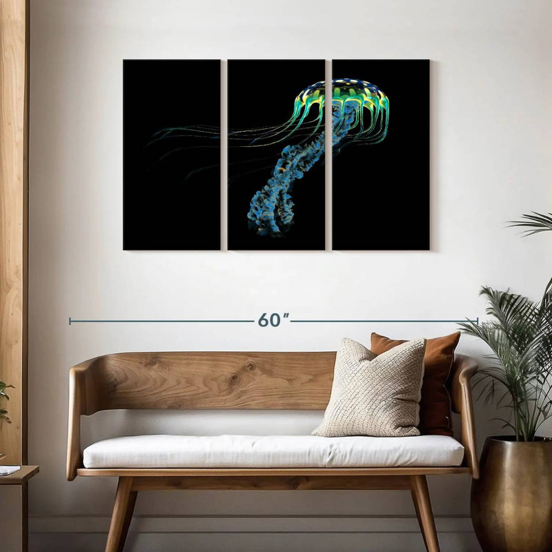 Dancing Jellyfish, 28" H x 45" W