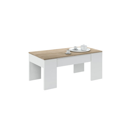 Lebranche Lift Top Four Leg Coffee Table with Storage