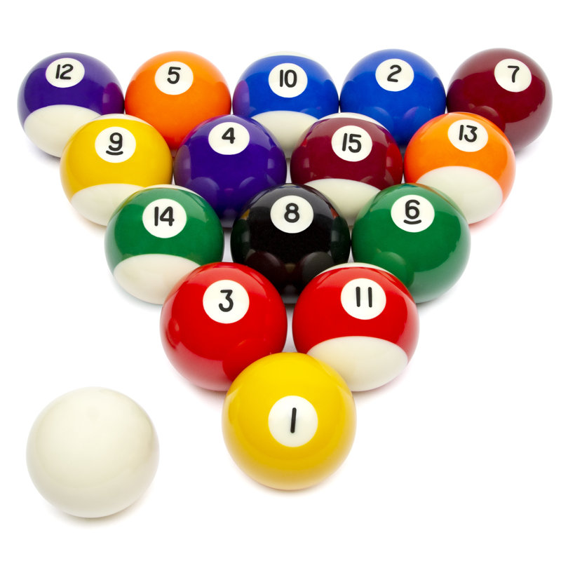 Jeu de boules de billard GoSports sur table de billard - ensemble de 16 balles de billard de qualité supérieure, jeu de boules de billard professionnel