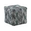 Pouf en tissu multicolore de style sac de pois, fond antidérapant, capacité de poids du cube de 16 po, capacité de poids de 300 lb, plancher, recouvert